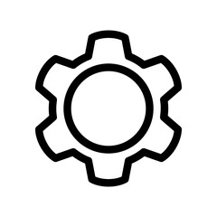 gear icon or logo isolated sign symbol vector illustration - high quality black style vector icons