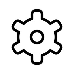 gear icon or logo isolated sign symbol vector illustration - high quality black style vector icons