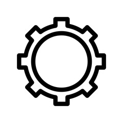 gear icon or logo isolated sign symbol vector illustration - high quality black style vector icons