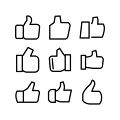 like icon or logo isolated sign symbol vector illustration - high quality black style vector icons