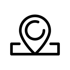 location icon or logo isolated sign symbol vector illustration - high quality black style vector icons