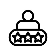 rating icon or logo isolated sign symbol vector illustration - high quality black style vector icons