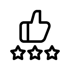 rating icon or logo isolated sign symbol vector illustration - high quality black style vector icons