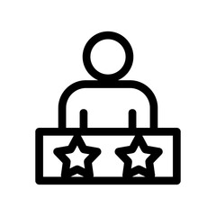 rating icon or logo isolated sign symbol vector illustration - high quality black style vector icons