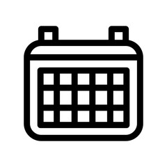 schedule icon or logo isolated sign symbol vector illustration - high quality black style vector icons