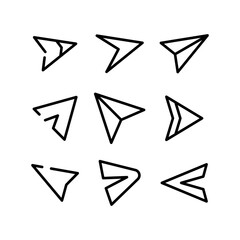 send icon or logo isolated sign symbol vector illustration - high quality black style vector icons