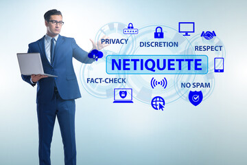 Concept of etiquette and netiquette