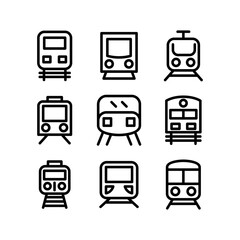 train icon or logo isolated sign symbol vector illustration - high quality black style vector icons