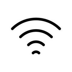 wifi icon or logo isolated sign symbol vector illustration - high quality black style vector icons