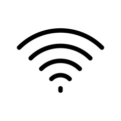 wifi icon or logo isolated sign symbol vector illustration - high quality black style vector icons