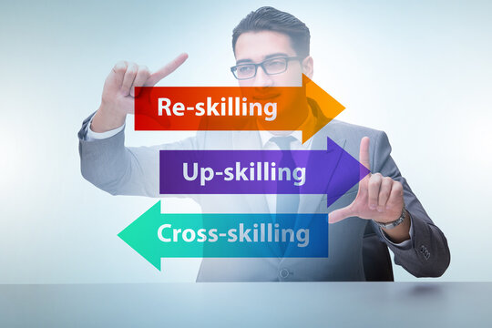 Re-skilling and upskilling in learning concept