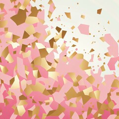 Abstract Pink Background, Digital Paper, Pink Glitter, Wavy Shape, Cute Background, Seamless Background, Pink and Gold, Luxury Background, Royal Background, Gold Glitter, Pink Background Vector #016