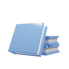 Book 3d icon with cartoon style for website design presentation. 3d rendering icon