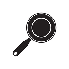 Teflon cooking utensil symbol icon, illustration design template.
