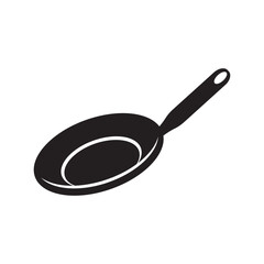 Teflon cooking utensil symbol icon, illustration design template.