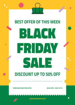 Black Friday Flyer Poster Illustration