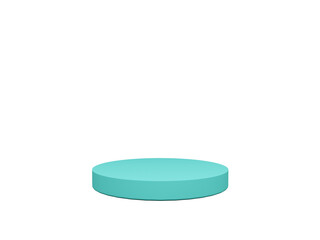 Light blue podium product png transparent background 3d