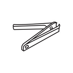 nail clipper icon, vector illustration simple design.