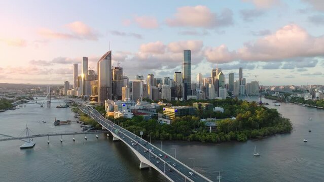 Brisbane City Sunset