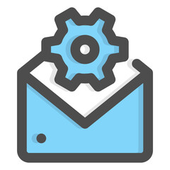 email support blue icon