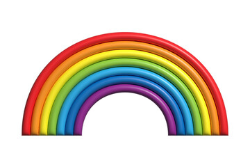 Obraz premium 立体的な虹のイラスト