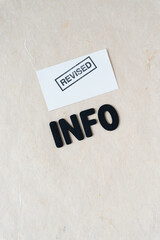 revised info sign