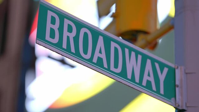 Broadway street sign in Manhattan - travel photography