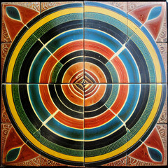 tiles pattern. Generative AI