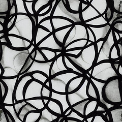 black and white pattern. Generative AI