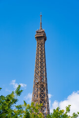 Obraz premium Eiffel Tower seen from the park in Paris. France