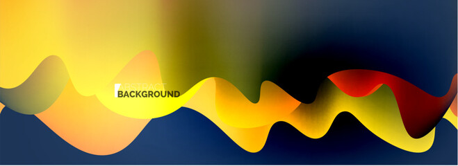 Dynamic liquid waves abstract background for covers, templates, flyers, placards, brochures, banners