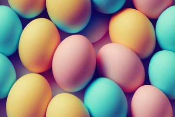 Easter Egg Eggs Colorful Decorated Seamless Texture Pattern Tiled Repeatable Tessellation Background Image