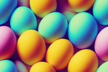 Easter Egg Eggs Colorful Decorated Seamless Texture Pattern Tiled Repeatable Tessellation Background Image