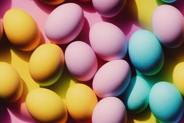 Easter Egg Eggs Colorful Decorated Seamless Texture Pattern Tiled Repeatable Tessellation Background Image