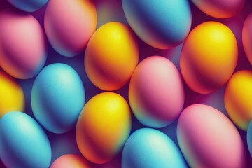 Easter Egg Eggs Colorful Decorated Seamless Texture Pattern Tiled Repeatable Tessellation Background Image