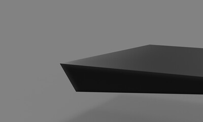 Black three-dimensional product display