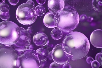 泡（紫色）　with generative ai