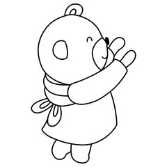 Spring Easter Rabbit Animal, Easter Elements, Easter and Spring concept