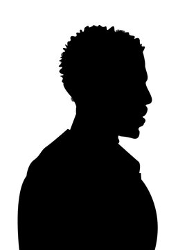 recommend clip art: Twist Curls Hair Black Man Silhouette