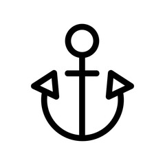 anchor icon or logo isolated sign symbol vector illustration - high quality black style vector icons
