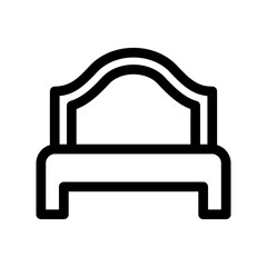 bed icon or logo isolated sign symbol vector illustration - high quality black style vector icons
