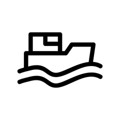 boat icon or logo isolated sign symbol vector illustration - high quality black style vector icons
