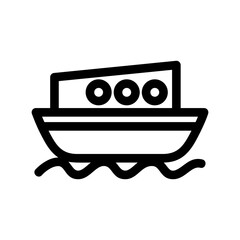 boat icon or logo isolated sign symbol vector illustration - high quality black style vector icons
