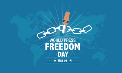 world press freedom day typography Design with vector
