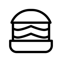 burger icon or logo isolated sign symbol vector illustration - high quality black style vector icons
