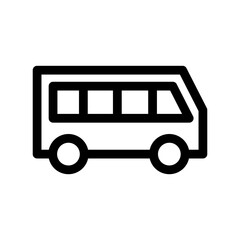 bus icon or logo isolated sign symbol vector illustration - high quality black style vector icons
