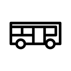 bus icon or logo isolated sign symbol vector illustration - high quality black style vector icons
