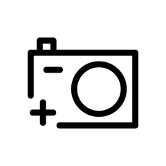camera add icon or logo isolated sign symbol vector illustration - high quality black style vector icons
