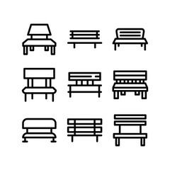 chair icon or logo isolated sign symbol vector illustration - high quality black style vector icons
