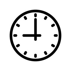 clock icon or logo isolated sign symbol vector illustration - high quality black style vector icons
